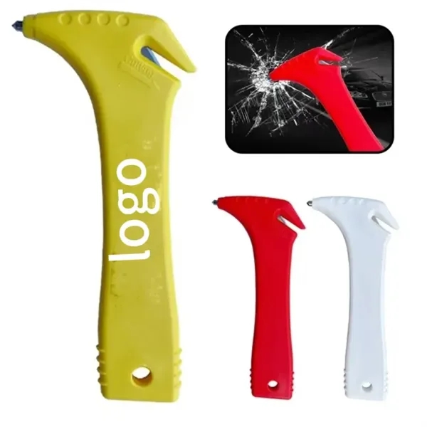 2-In-1 Car Safety Hammer with Glass Breaker and Cutter - 2-In-1 Car Safety Hammer with Glass Breaker and Cutter - Image 0 of 4