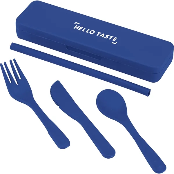Recycled Plastic Utensil To Go Set - Recycled Plastic Utensil To Go Set - Image 1 of 15