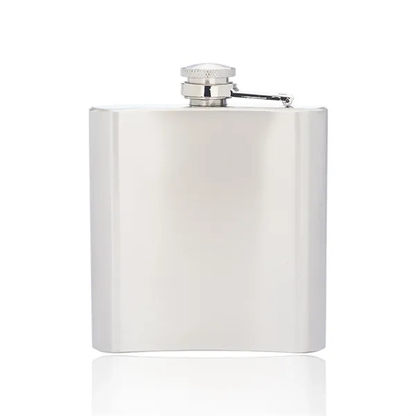6 oz. Murano Stainless Steel Hip Flasks - 6 oz. Murano Stainless Steel Hip Flasks - Image 7 of 7