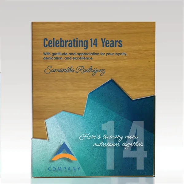 Custom Edge Puzzle Plaque - Full-Color Acrylic & Wood