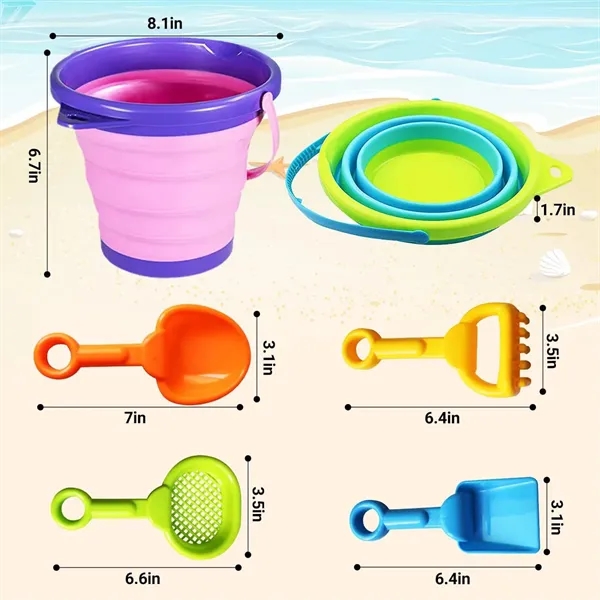Foldable Beach Bucket - Foldable Beach Bucket - Image 1 of 4