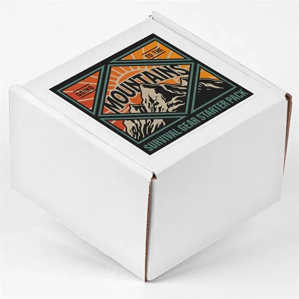 Full Color Printed Corrugated Box Small 6x6x4 For Mailers - Full Color Printed Corrugated Box Small 6x6x4 For Mailers - Image 1 of 3