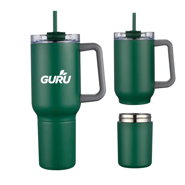 21 oz Travel Mug with 12oz Screw-off Can Cooler - 21 oz Travel Mug with 12oz Screw-off Can Cooler - Image 0 of 4