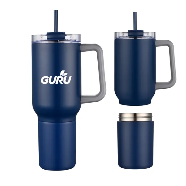 21 oz Travel Mug with 12oz Screw-off Can Cooler - 21 oz Travel Mug with 12oz Screw-off Can Cooler - Image 2 of 4