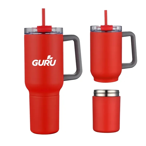 21 oz Travel Mug with 12oz Screw-off Can Cooler - 21 oz Travel Mug with 12oz Screw-off Can Cooler - Image 3 of 4
