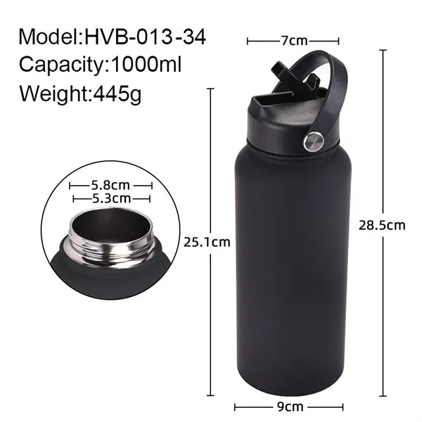 32Oz. Insulated Water Bottle W/ Straw Lid Vacuum Tumbler - 32Oz. Insulated Water Bottle W/ Straw Lid Vacuum Tumbler - Image 1 of 4