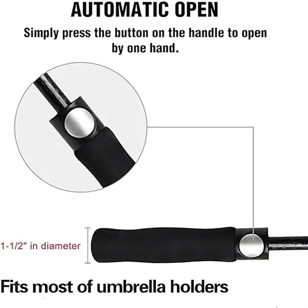 Golf Automatic Open Large Double Canopy Vented Umbrella - Golf Automatic Open Large Double Canopy Vented Umbrella - Image 1 of 4
