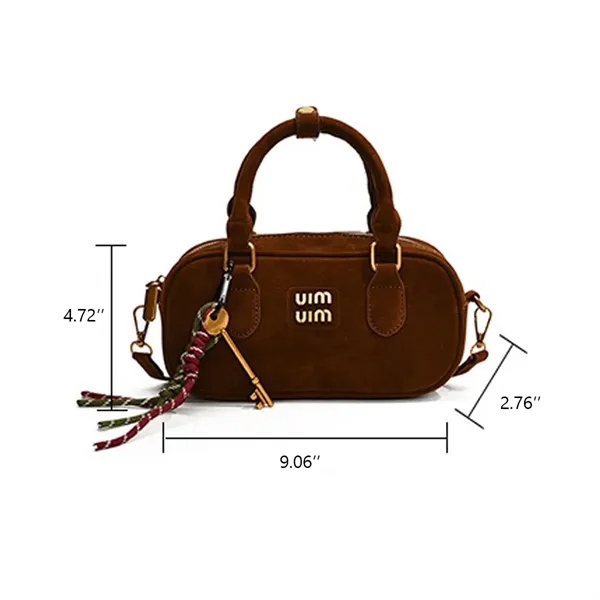 Women's  Fall and Winter Vintage Frosted Tote Bowling Bag - Women's  Fall and Winter Vintage Frosted Tote Bowling Bag - Image 1 of 7