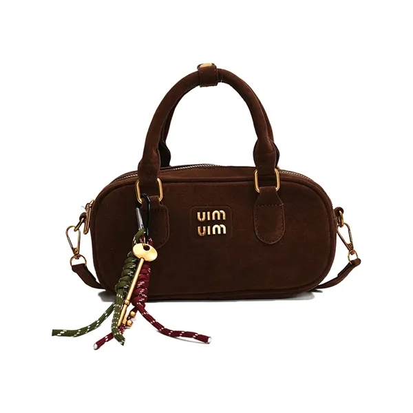 Women's  Fall and Winter Vintage Frosted Tote Bowling Bag - Women's  Fall and Winter Vintage Frosted Tote Bowling Bag - Image 5 of 7