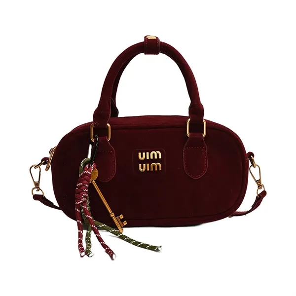 Women's  Fall and Winter Vintage Frosted Tote Bowling Bag - Women's  Fall and Winter Vintage Frosted Tote Bowling Bag - Image 7 of 7