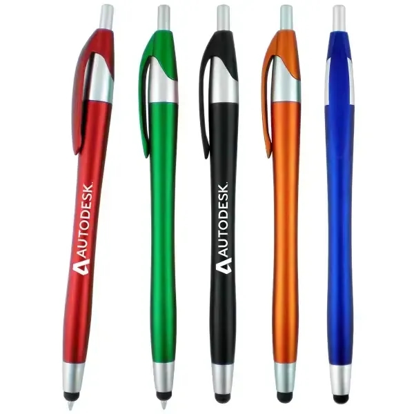 Custom Colorful Ballpoint & Stylus Pens for Corporate - Custom Colorful Ballpoint & Stylus Pens for Corporate - Image 1 of 2