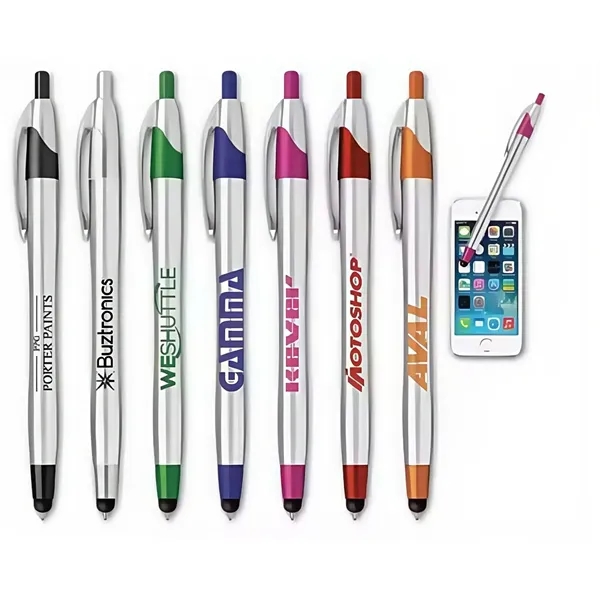 Custom Colorful Ballpoint & Stylus Pens for Corporate - Custom Colorful Ballpoint & Stylus Pens for Corporate - Image 0 of 2