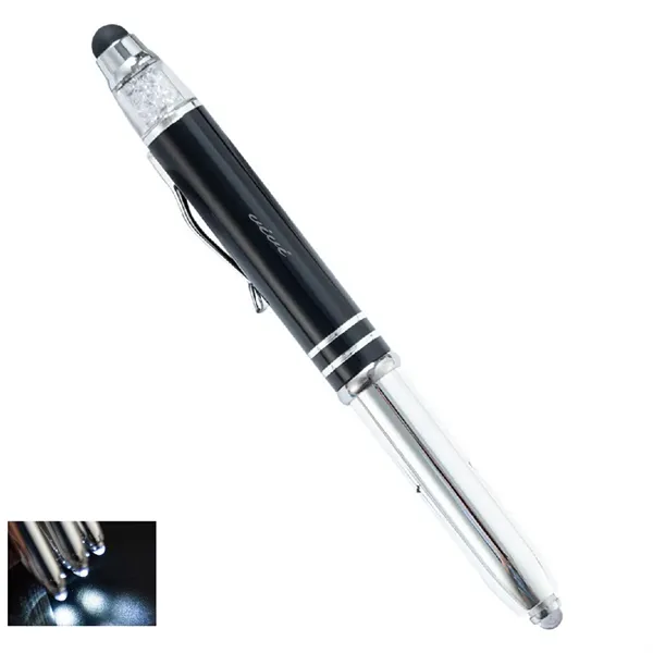 3 In 1 Stylus Pen With LED Flashlight - 3 In 1 Stylus Pen With LED Flashlight - Image 0 of 2