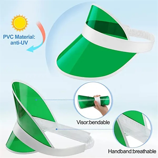Outdoors Clear Sun Visor Hats - Outdoors Clear Sun Visor Hats - Image 2 of 2