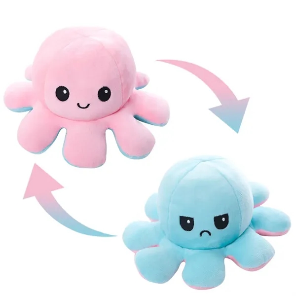 4 inch Octopus Reversible Plushie - 4 inch Octopus Reversible Plushie - Image 0 of 4