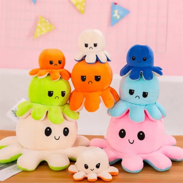 4 inch Octopus Reversible Plushie - 4 inch Octopus Reversible Plushie - Image 4 of 4