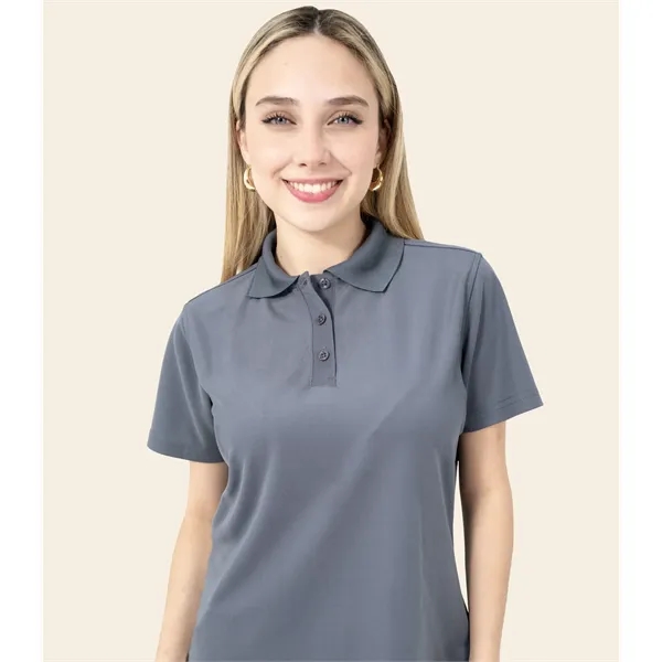 Women's Short Sleeve Polo Shirt - Real Basics - Women's Short Sleeve Polo Shirt - Real Basics - Image 1 of 9
