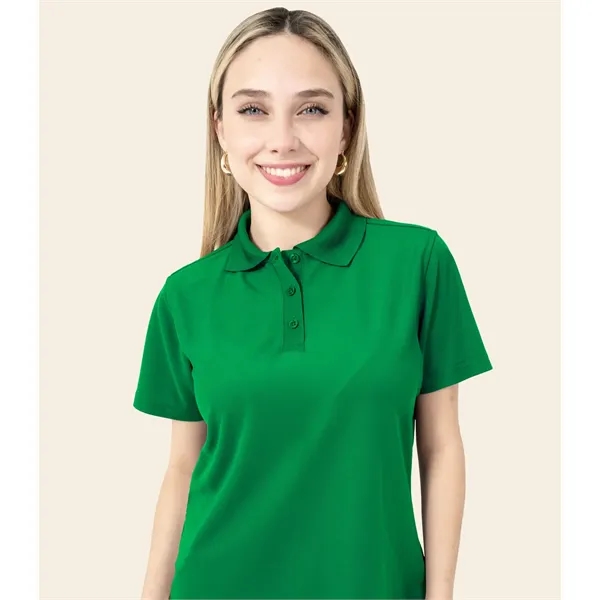 Women's Short Sleeve Polo Shirt - Real Basics - Women's Short Sleeve Polo Shirt - Real Basics - Image 2 of 9