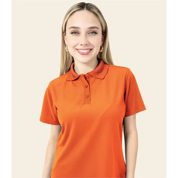 Women's Short Sleeve Polo Shirt - Real Basics - Women's Short Sleeve Polo Shirt - Real Basics - Image 4 of 9