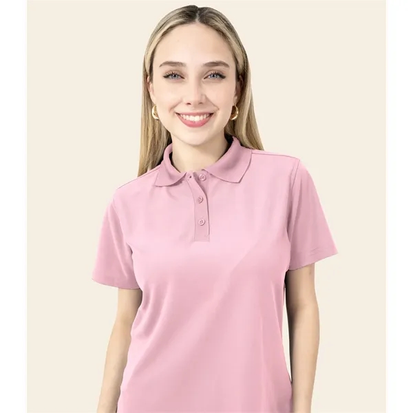 Women's Short Sleeve Polo Shirt - Real Basics - Women's Short Sleeve Polo Shirt - Real Basics - Image 5 of 9
