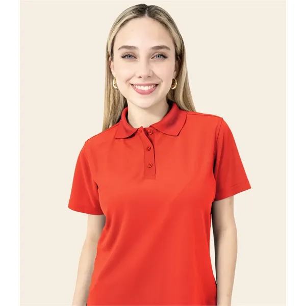 Women's Short Sleeve Polo Shirt - Real Basics - Women's Short Sleeve Polo Shirt - Real Basics - Image 6 of 9