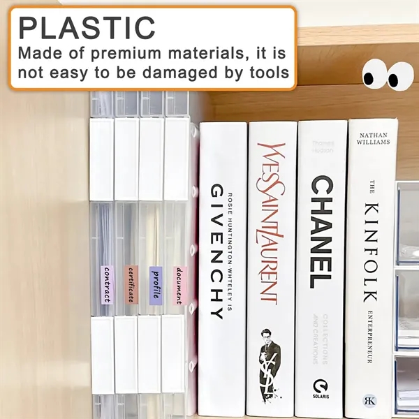 A4 File Portable Plastic Storage Box - A4 File Portable Plastic Storage Box - Image 3 of 7