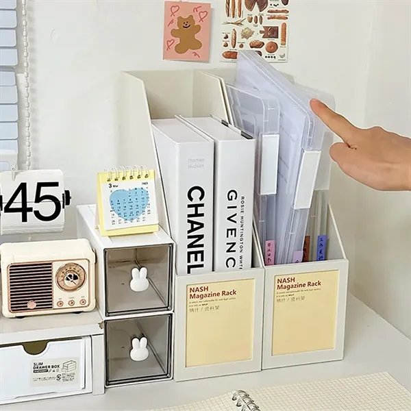A4 File Portable Plastic Storage Box - A4 File Portable Plastic Storage Box - Image 6 of 7
