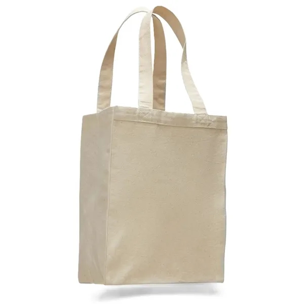 Large Canvas Shopping Tote w/5" Gusset - Natural - Large Canvas Shopping Tote w/5" Gusset - Natural - Image 1 of 1