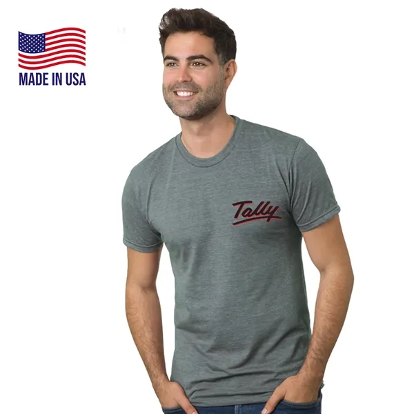 Premium USA-Made Triblend Crew Unisex Tee Shirt - Premium USA-Made Triblend Crew Unisex Tee Shirt - Image 0 of 12