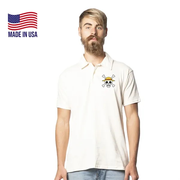 Unisex USA Made Organic Polo Shirt - Unisex USA Made Organic Polo Shirt - Image 0 of 2