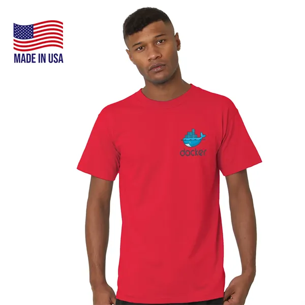 USA-Made Midweight Unisex Crew Tee - USA-Made Midweight Unisex Crew Tee - Image 0 of 20