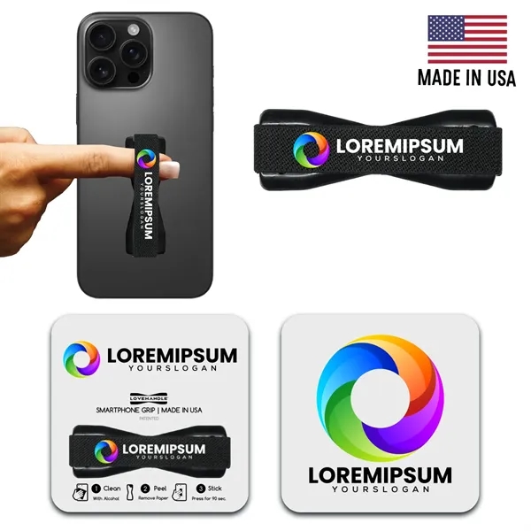LoveHandle Custom Elastic Phone Grip SlingGrip - LoveHandle Custom Elastic Phone Grip SlingGrip - Image 0 of 30