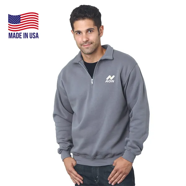 Made in USA Unisex Pre-Shrunk Quarter Zip Fleece - Made in USA Unisex Pre-Shrunk Quarter Zip Fleece - Image 0 of 8