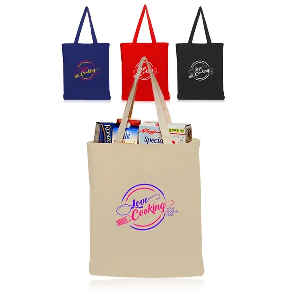 4 oz. Color Cotton Canvas Tote Bags - 4 oz. Color Cotton Canvas Tote Bags - Image 0 of 6