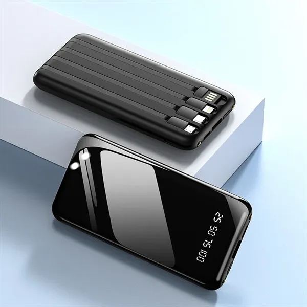 Power Bank with Built-in Cables - Power Bank with Built-in Cables - Image 0 of 3