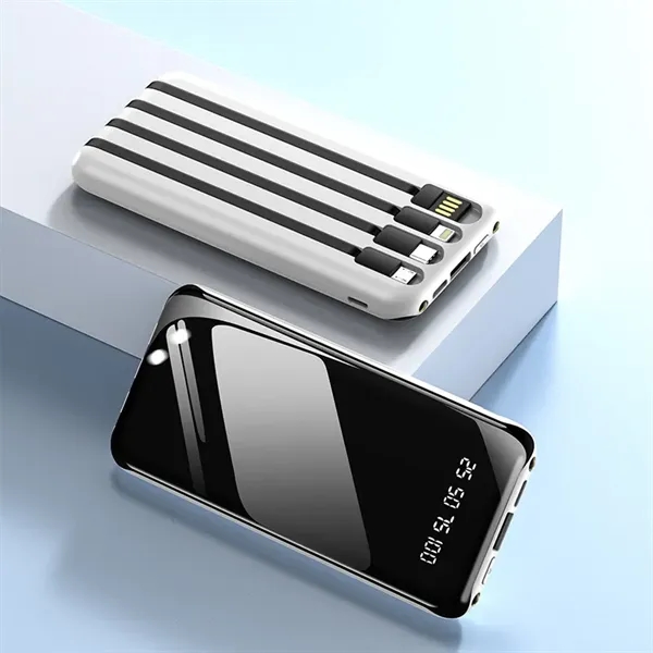 Power Bank with Built-in Cables - Power Bank with Built-in Cables - Image 1 of 3
