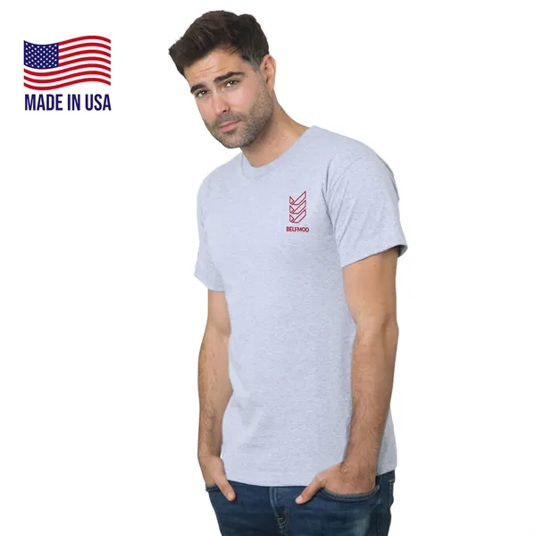 100% USA-Union Made Pre-Shrunk Crew Tee Shirt - 100% USA-Union Made Pre-Shrunk Crew Tee Shirt - Image 0 of 14