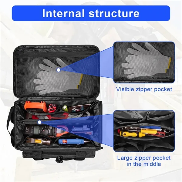 Heav Duty Tool Storage Organizer Bag - Heav Duty Tool Storage Organizer Bag - Image 4 of 6