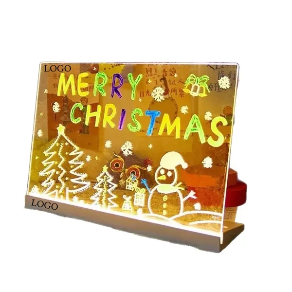 Acrylic Dry Erase Board with Light - Acrylic Dry Erase Board with Light - Image 0 of 4