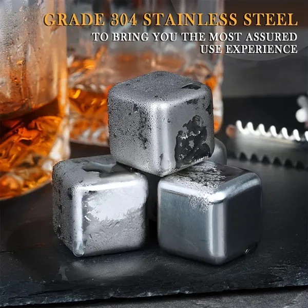 Luxury Whiskey Glass Gift Set with Stone Ice & Wood Box - Luxury Whiskey Glass Gift Set with Stone Ice & Wood Box - Image 4 of 6