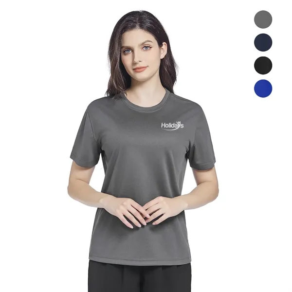 Ladies UV Micro Mesh Short Sleeve T-Shirt - Ladies UV Micro Mesh Short Sleeve T-Shirt - Image 0 of 5