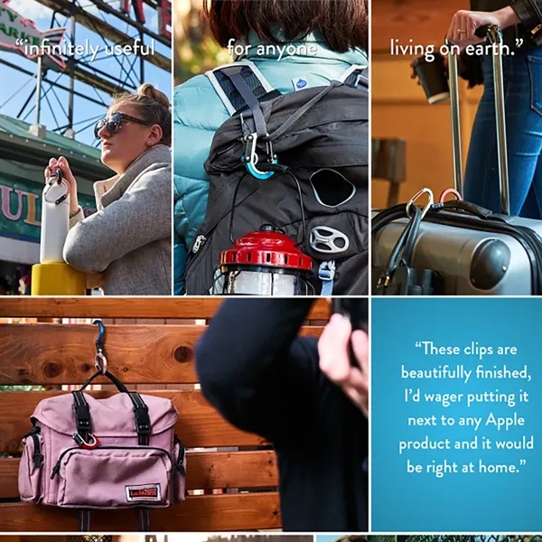 Outdoor D-Shaped Carabiner Clip - Outdoor D-Shaped Carabiner Clip - Image 1 of 4