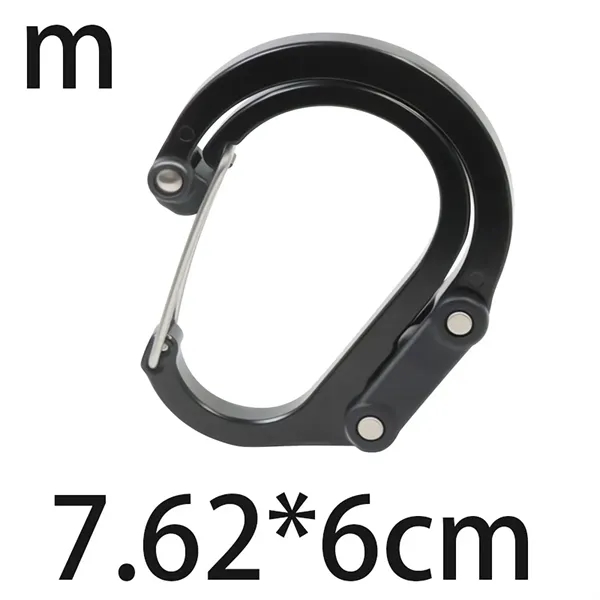 Outdoor D-Shaped Carabiner Clip - Outdoor D-Shaped Carabiner Clip - Image 4 of 4