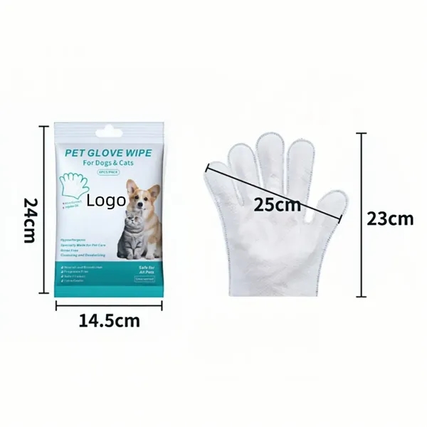 Waterless Pet Grooming Gloves Deodorizing Cleaning Wipes - Waterless Pet Grooming Gloves Deodorizing Cleaning Wipes - Image 1 of 4