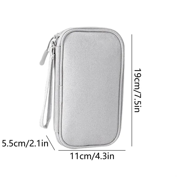 Small Electronics Accessories Organizer Bag with Handle - Small Electronics Accessories Organizer Bag with Handle - Image 2 of 4