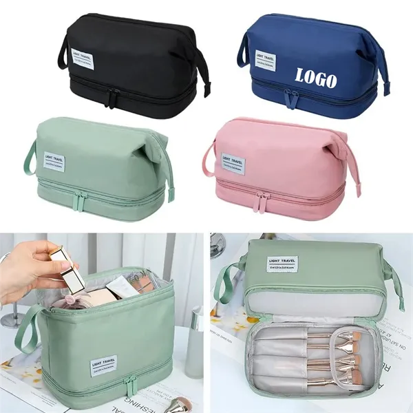 Dry and Wet Separate Travel Toiletry Bag - Dry and Wet Separate Travel Toiletry Bag - Image 0 of 3