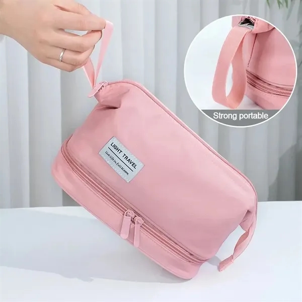 Dry and Wet Separate Travel Toiletry Bag - Dry and Wet Separate Travel Toiletry Bag - Image 3 of 3