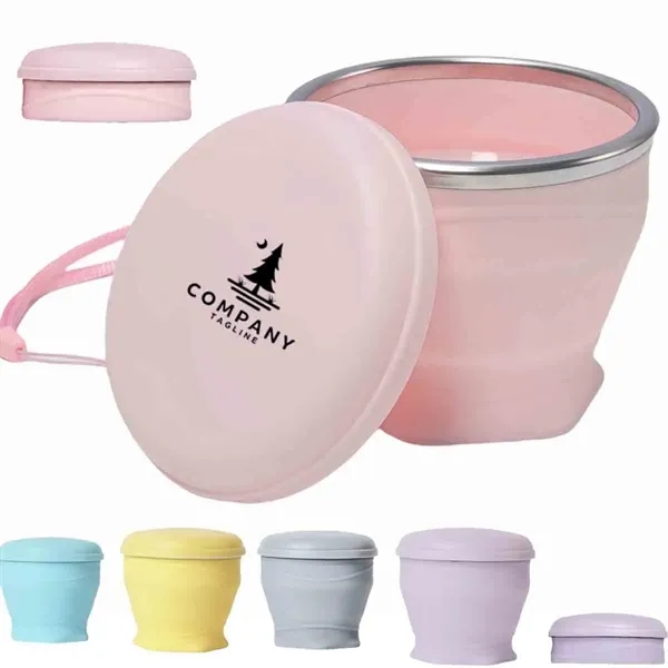 6OZ Silicone Collapsible Travel Cup - 6OZ Silicone Collapsible Travel Cup - Image 0 of 5