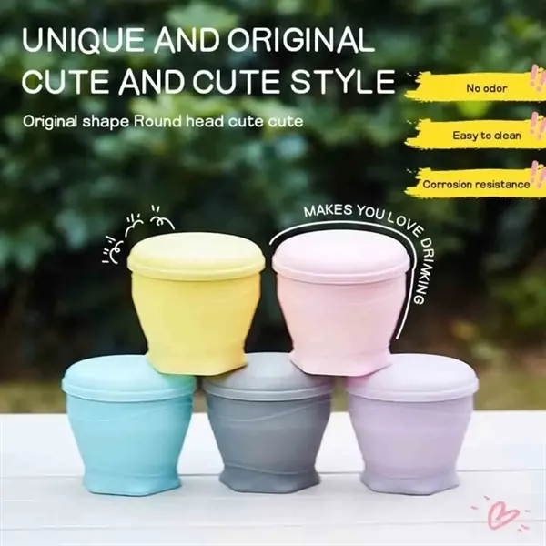 6OZ Silicone Collapsible Travel Cup - 6OZ Silicone Collapsible Travel Cup - Image 2 of 5