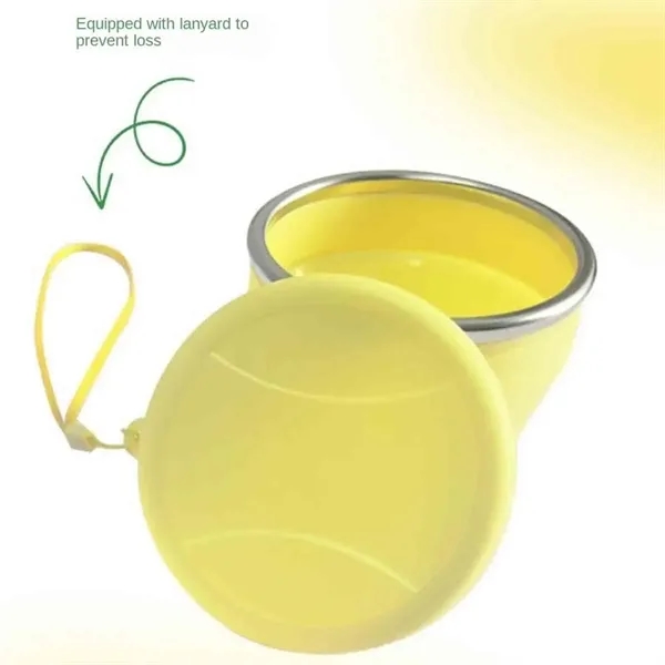 6OZ Silicone Collapsible Travel Cup - 6OZ Silicone Collapsible Travel Cup - Image 4 of 5